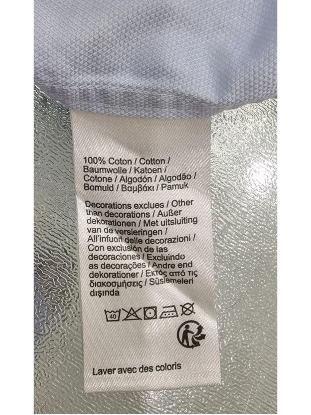 Lacoste Shirt Mens Collar Size 16 Blue, M-L Button Down Long Sleve Oxford Pocket - Picture 14 of 16